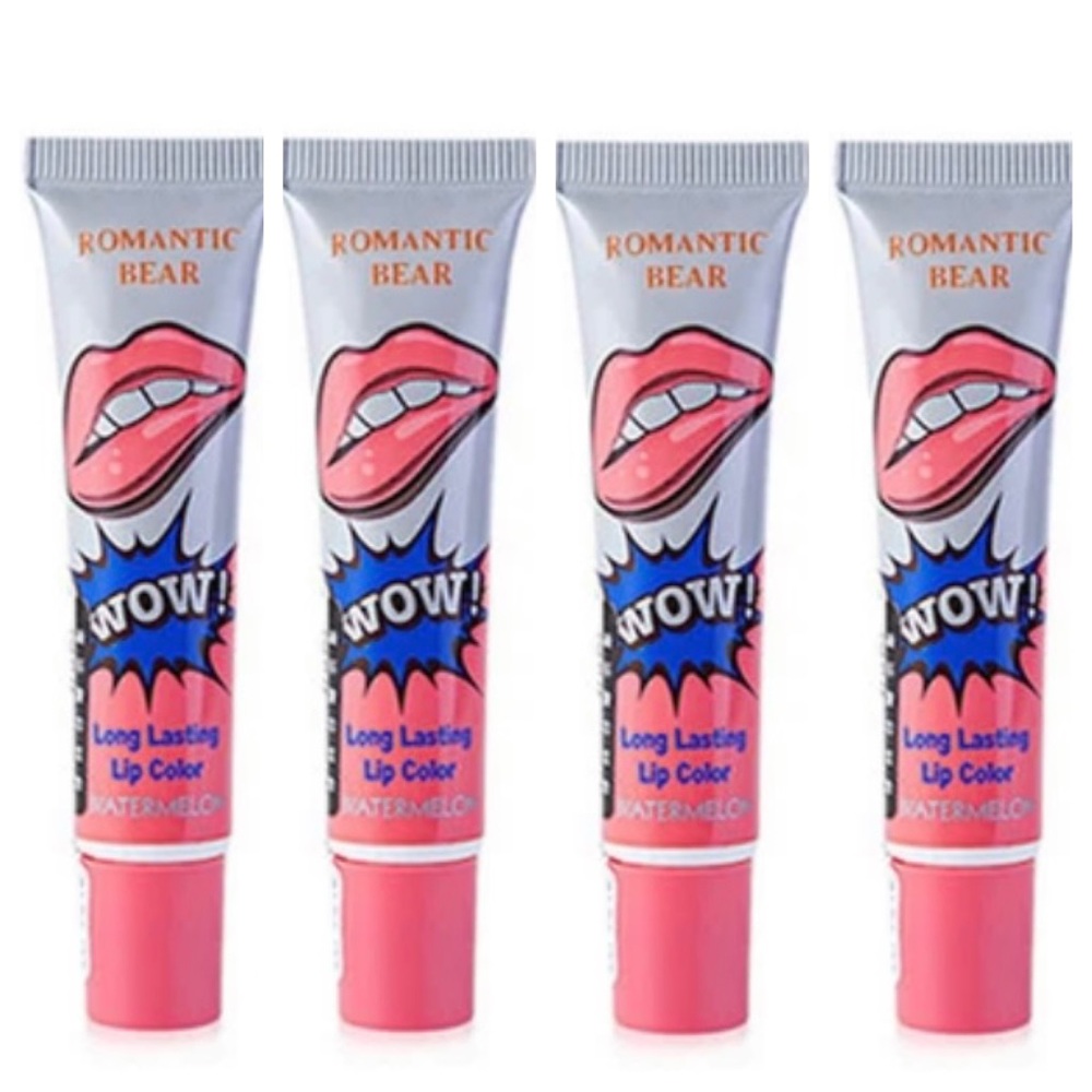 🍉 Watermelon Peel Off Liquid Lipstick Waterproof Tear Off Lip Gloss Lip Tint